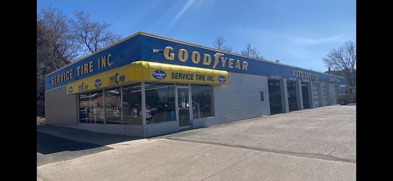 Service Tire Inc. tow truck