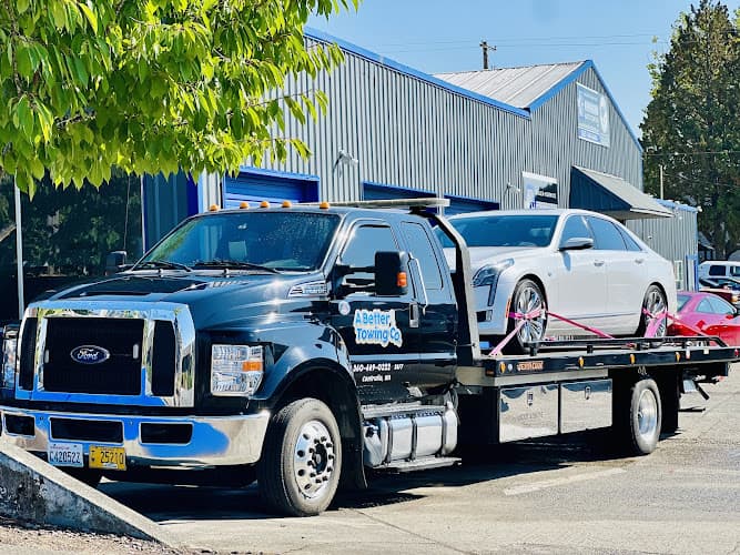 A Better Towing Co. tow truck