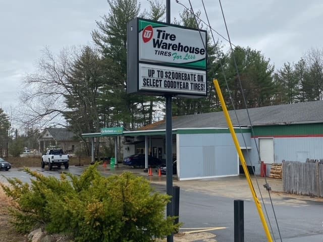 Tire Warehouse tow truck