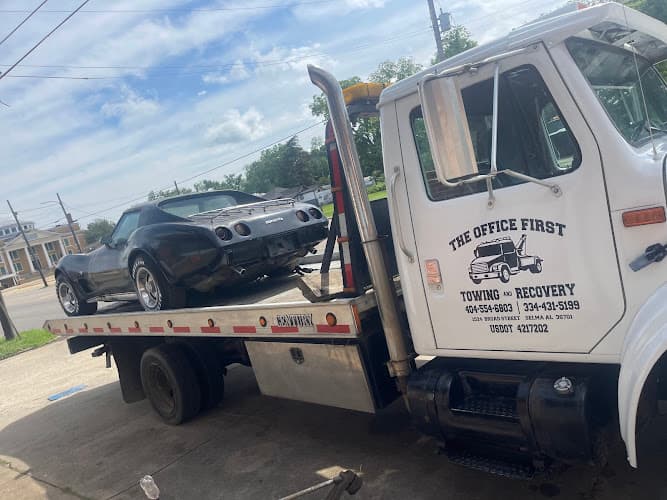 The Office First Towing and Recovery tow truck