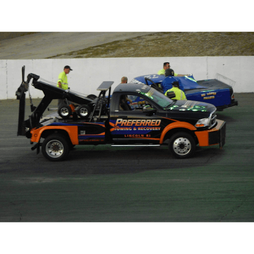 Preferred Towing and Automobile Sales tow truck