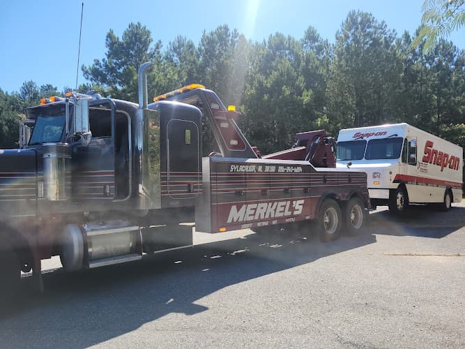 Merkel's Anytime Towing tow truck