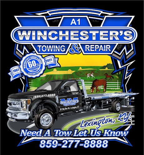 A-1 Winchester's Towing & Repair tow truck