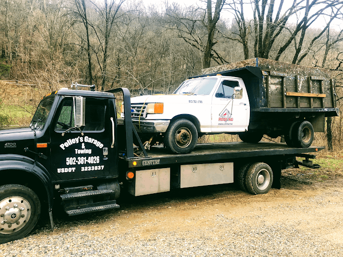 Polley’s Garage & Towing tow truck