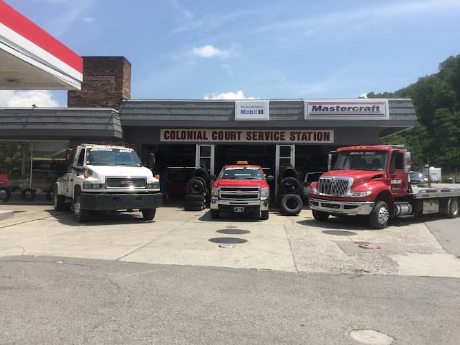Colonial Court Service Station tow truck