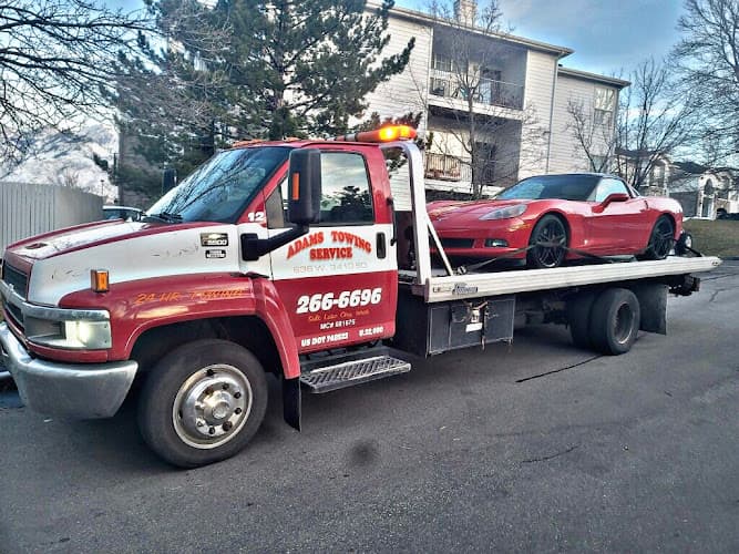 Adams Towing tow truck