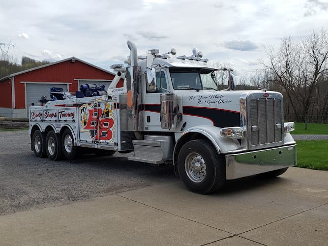 B & B Body Shop and Towing (24 Hour Towing) tow truck