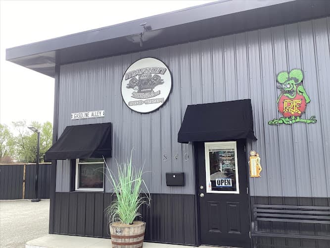 Marion Lifetime Mufflers tow truck