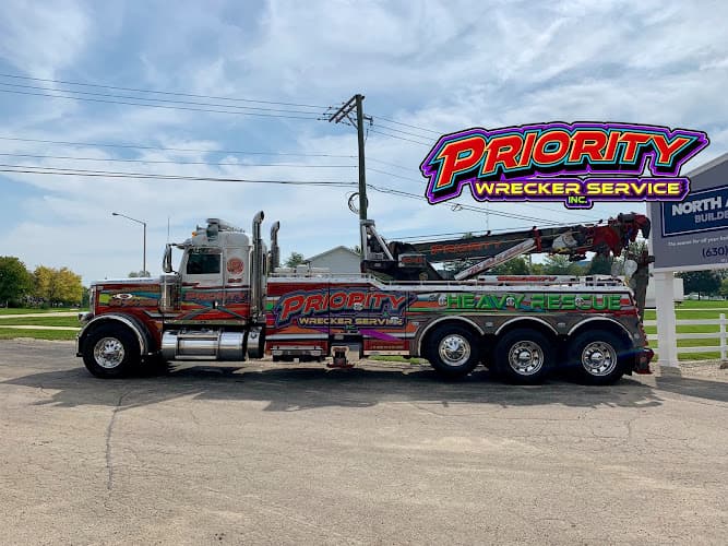 Priority Wrecker Service tow truck