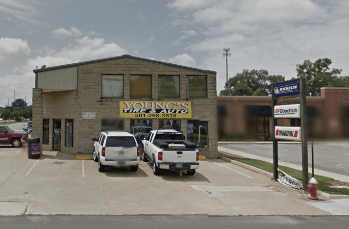 Young's Tire & Auto tow truck