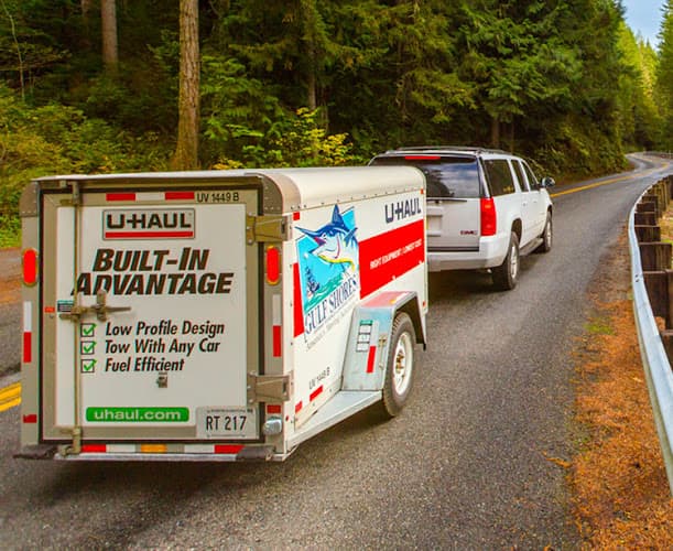 Trailer Rental at U-Haul tow truck